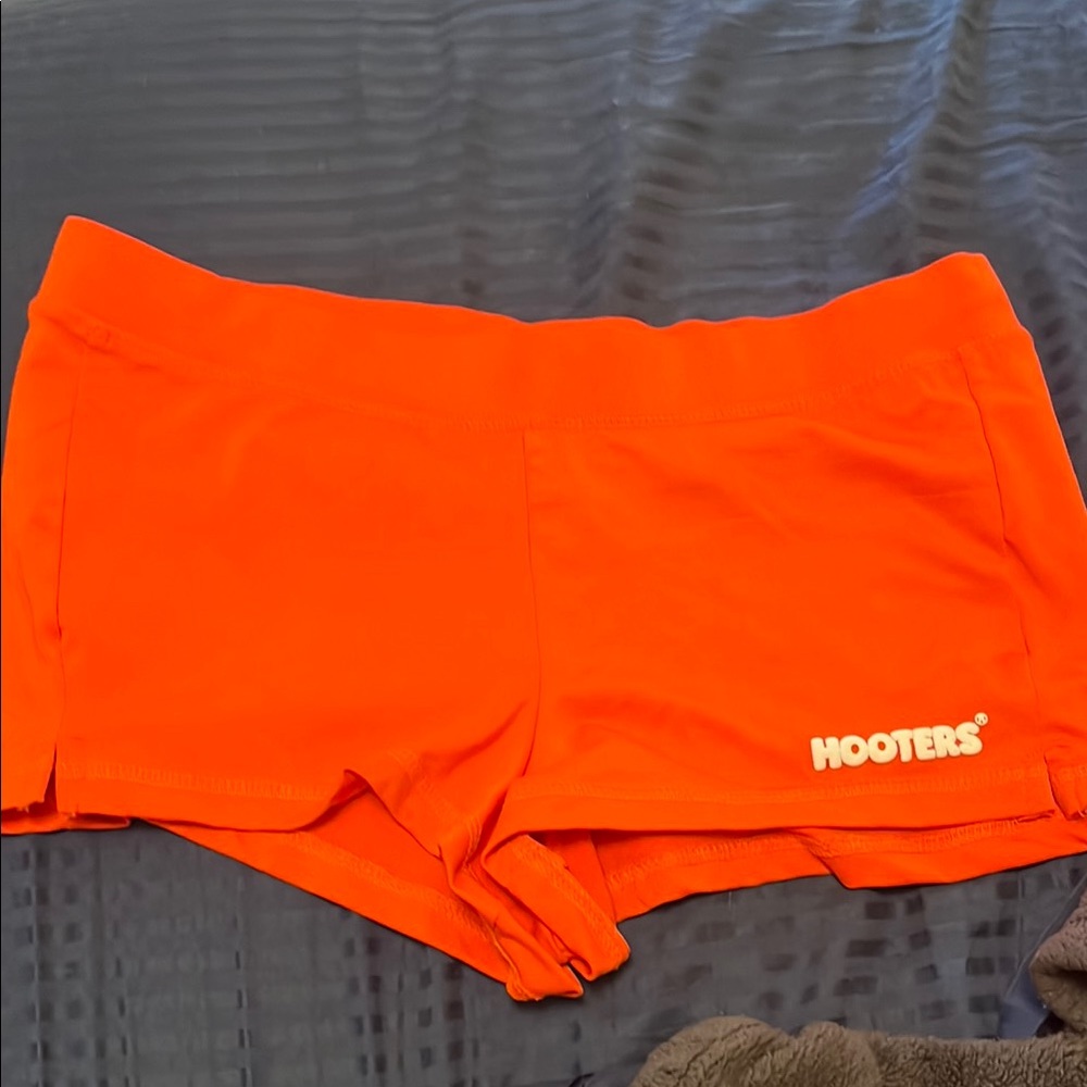 COPY - Hooters Orange Athletic Shorts Compression Fit